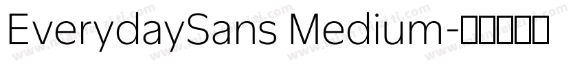 EverydaySans Medium字体转换